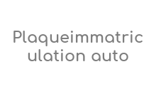 Plaque Immatriculation Auto